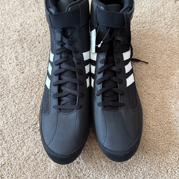 Adidas HVC 2 Wrestling Shoes AQ3325 Men's Size 14.5 Black - Picture 2 of 7